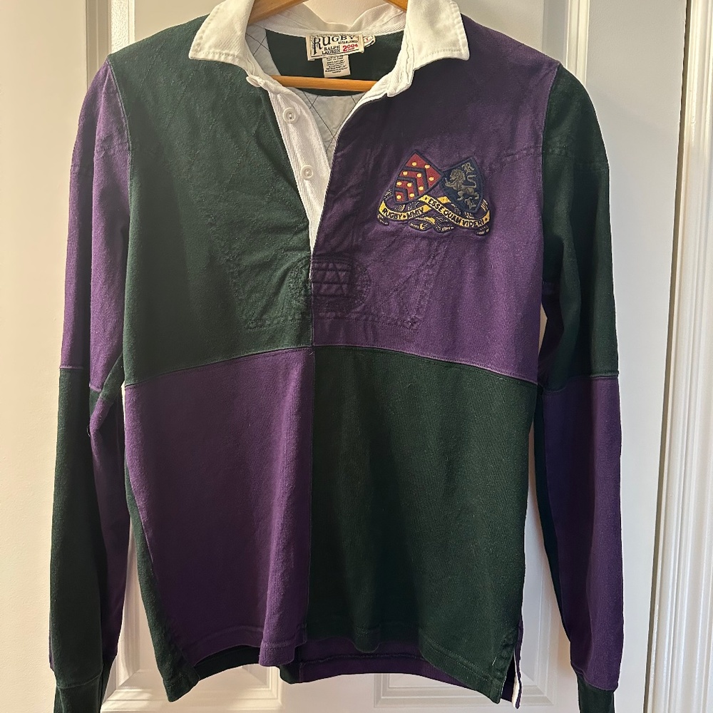 Ralph Lauren rugby shirt. Long sleeve vintage size L